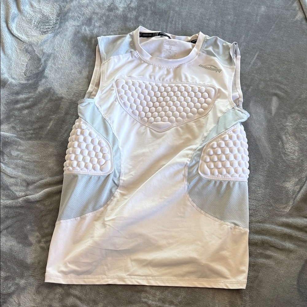 White padded chest protector